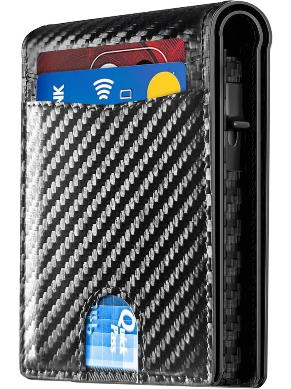 Slim Minimalist RFID Blocking Wallet for Men - Bifold Credit Card Holder with ID